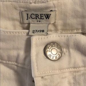 JCrew White Skinny Ankle Jeans size 27